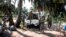 Soldats de la Monusco dans un village du district de Kamonia, l'une des zones les plus touchées par les conflits dans la région du Kasaï, RDC, 24 octobre 2017.