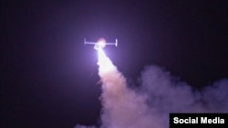 تصویر منتشرشده توسط سنتکام از پهپادهای تهاجمی یک‌طرفه