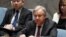 FILE - U.N. Secretary-General Antonio Guterres speaks during a Security Council meeting at U.N. headquarters in New York, Feb. 28, 2020. 