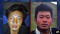 Ngawang Norphel, right, and Tenzin Khedup, left, self-immolated today around 3. 30 pm