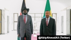 President Salva Kiir and Prime Minister Abiy Ahmed