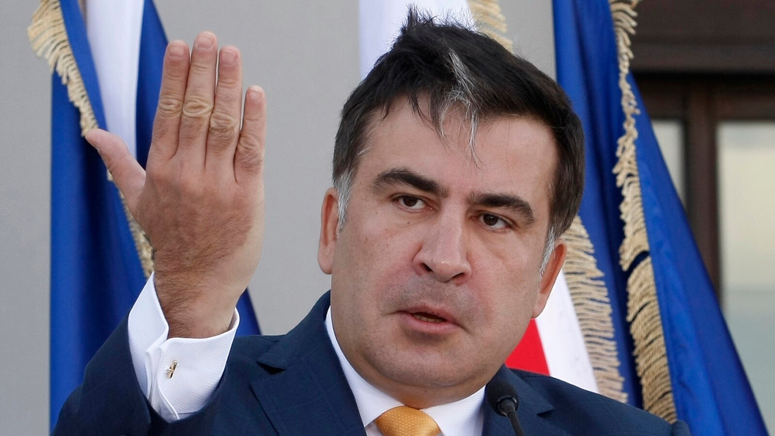 Georgian President Mikhail Saakashvili in Tbilisi, Georgia, June 27, 2013. 
