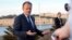 European Council President Donald Tusk speaks with the media prior to an EU summit outside his hotel in Valletta, Malta on Feb. 2, 2017. 
