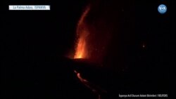 La Palma Adası Lavlar Altında