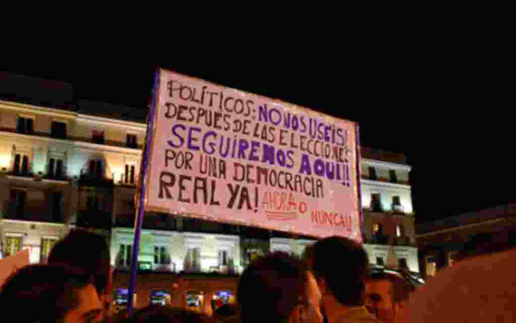 Madrid pide una democracia real