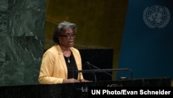 린다 토머스-그린필드 유엔 주재 미국 대사.