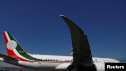 FILE - Mexican Air Force Presidential Boeing 787-8 Dreamliner is pictured at a hangar at Benito Juarez International Airport in Mexico City, Mexico, Dec. 3, 2018. 