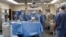 Doctors perform surgery at St. Vincent Infirmary Medical Center, Little Rock, Ark., undated file photo.