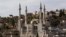 A new mosque with four minarets is seen in the Israeli-Arab village of Abu Ghosh, near Jerusalem on November 22, 2013. 