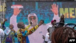 Bamwe mu bashyigikiye Felix Tshisekedi bishimiye intsinzi yatangajwe na Komisiyo y'amatora ya Kongo (tariki 31/12/2023)