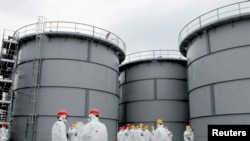 Tanks of radiation-contaminated water are seen at the Tokyo Electric Power Co (TEPCO)'s tsunami-crippled Fukushima Daiichi nuclear power plant in Fukushima prefecture, (File photo).