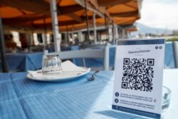 Códigos QR como el de la foto servirán para hacer los pedidos y hasta para pagar.