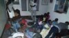 Students get ready to sleep in one of the rooms of the South Sudan Embassy. They've complained of living in cramped spaces with little food. (Photo courtesy of South Sudanese students)