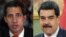 From left, Venezuelan opposition leader Juan Guaido and Venezeulan President Nicolas Maduro.