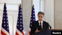 Держсекретар США Ентоні Блінкен під час прес-конференції в Єрусалимі, 31 січня 2023 року. Ronaldo Schemidt/Pool via REUTERS