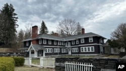 FILE - The Manor House at Goddard College in Plainfield, Vt., is seen on Wednesday, April 10, 2024. The college's Board of Trustees announced Tuesday, April 9, that the school is closing at the end of the semester after years of declining enrollment and financial struggles. 