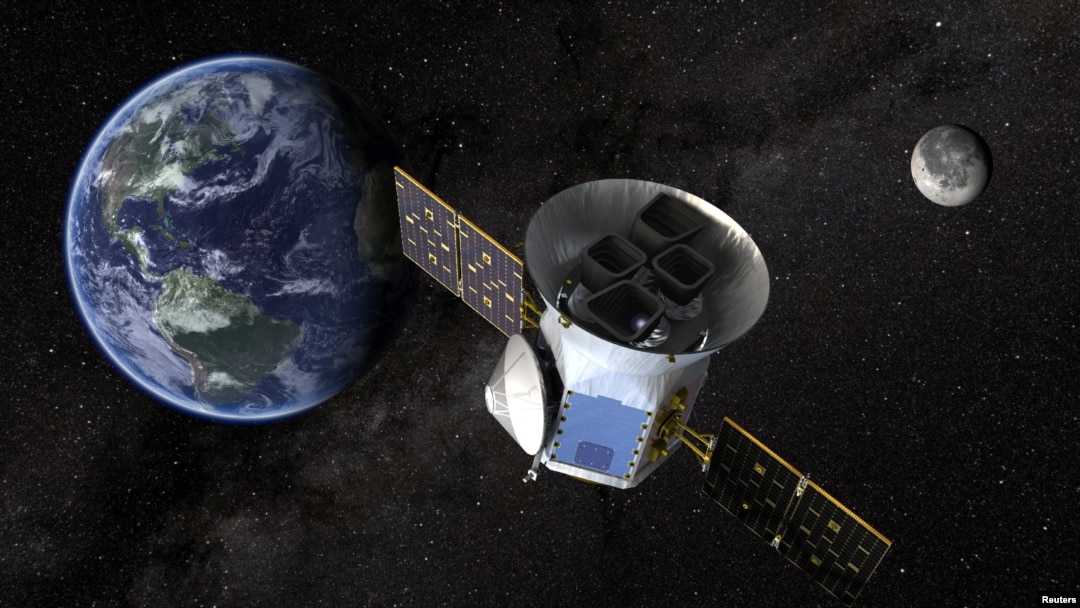 TESS, the Transiting Exoplanet Survey Satellite, is shown in this conceptual illustration obtained by Reuters on March 28, 2018. 