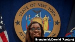 La procureure générale de l'État de New York, Letitia James, lors d'une conférence de presse à New York, aux États-Unis, le 6 août 2020. (Photo: REUTERS/Brendan McDermid)