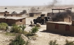 Russian and Uzbek soldiers carry out military exercises on the military training ground near Termez, Surkhandarya region of Uzbekistan, on August 6, 2021.