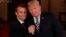 Con Emmanuel Macron, a su lado, el presidente Donald Trump repitió su crítica al acuerdo de congelar el programa nuclear de Irán a cambio del alivio de sanciones.