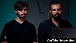 کاروان و کاویان، دو برادر ایرانی که پس از ماه‌ها زندگی مخفیانه، ایران را ترک کردند (منبع: عکس از ویدیوی سی‌بی‌اس)