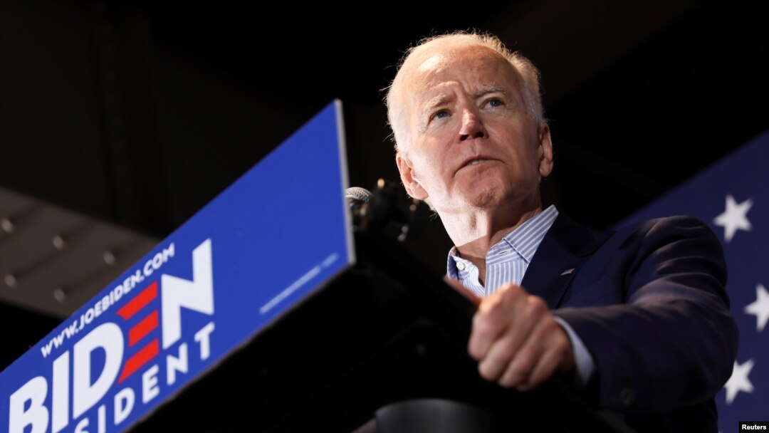 Kandidat Presiden dan mantan Wapres AS, Joe Biden dalam kampanye di Cedar Rapids, Iowa, 30 April 2019. (Foto: dok).