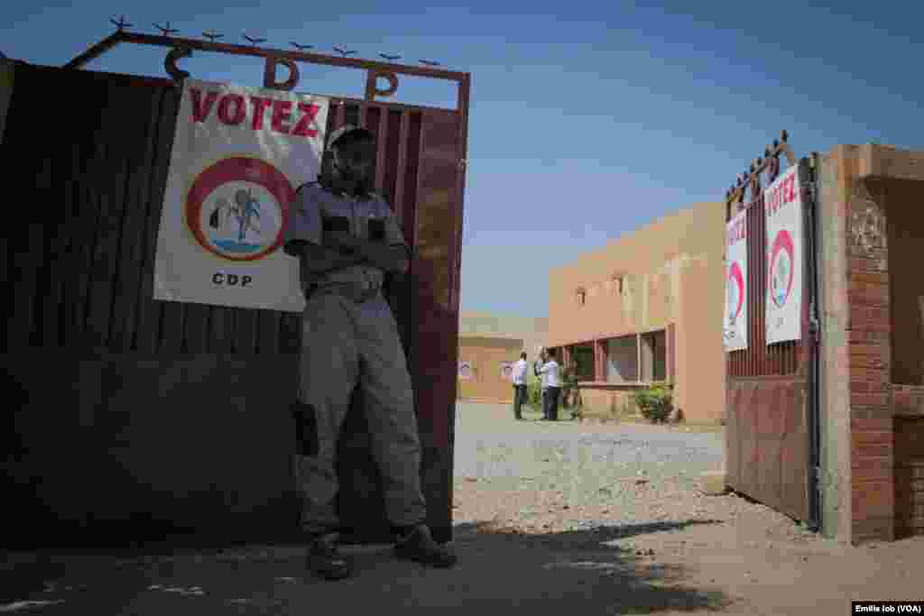 The entrance of the headquarter of Burkina Faso's former ruling party, the Congress for Democracy and Progress (CDP), in Ouagadougou. 