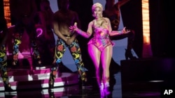 La chanteuse Nicki Minaj lors des European MTV Awards à Bilbao, en Espagne, le 4 novembre 2018.