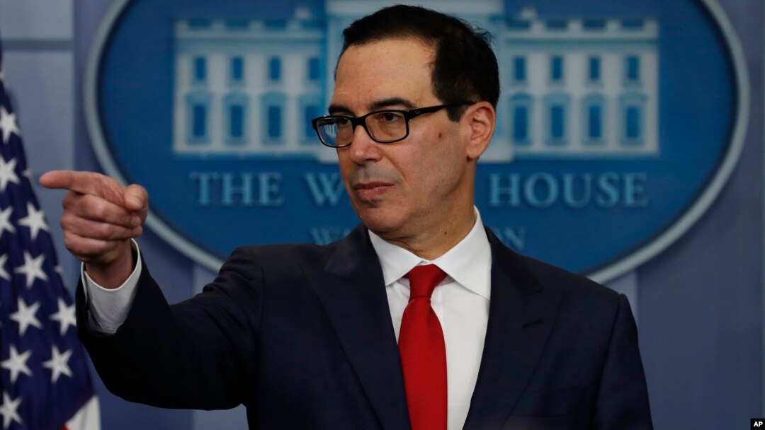 Menteri Keuangan AS Steven Mnuchin (foto: dok).