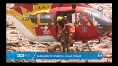 Brasil, barragem rebenta em Minas Gerais