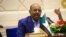 FILE - Sudan's President Omar Hassan al-Bashir speaks during a press conference at the palace in Khartoum, March 2, 2017. 