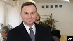 Le président de la Pologne Andrzej Duda a Krakow, en Pologne, le 25 octobre 2015