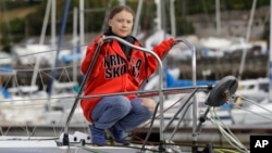 13 Ağustos 2019, Plymouth, İngiltere, Greta Thunberg