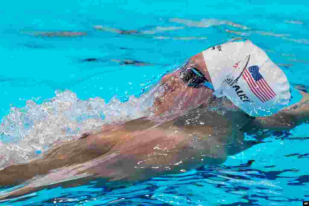 일본 도쿄 아쿠아틱스 센터에서 열린 2020 하계 올림픽 수영 남자 개인혼영 400m 결승전에서 미국의 체이스 케일리시 선수가 금메달을 획득했다. 