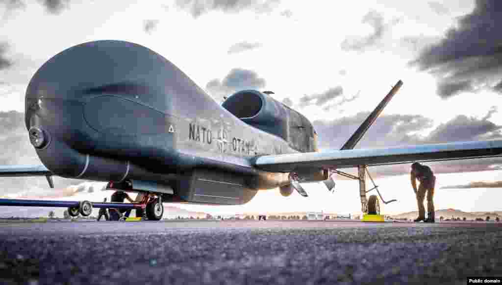 NATO je dobio prvi avion opremljen najnovijim sistemom globalnog nadzora, nazvan Global Hawk, ("Globalni jastreb"). Grupa saveznika nabavlja pet takvih bespilotnih aviona sa pratećim bazama za upravljanje. Kada isporuke budu izvršene, NATO će preuzeti upravljanje i održavanje u ime svih 28 saveznika. Prvi Global Hawk poleteo je juče iz američke vazduhoplovne baze Palmdejl u Kaliforniji i deset sati kasnije sleteo u Sigonelu u Italiji. U razvoju i proizvodnji novog tipa izviđačkog aviona sredstva je uložilo 15 članica Alijanse: Bugarska, Češka, Danska, Estonija, Nemačka, Italija, Letonija, Litvanija, Luksemburg, Norveška, Poljska, Rumunija, Slovačka, Slovenija i Sjedinjene Države. "Global Hawk je prilagođen potrebama NATO-a, pružajući vrhunsku obaveštajnu, nadzornu i izviđačku sposobnost svim saveznicima,"kaže se u saopštenju Severnoatlantskog odbrambenog saveza. 