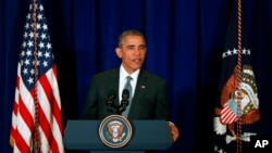 Barack Obama à Kuala Lumpur, en Malaisie, le 22 novembre 2015. (AP Photo/Lai Seng Sin)