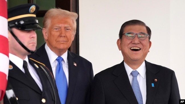 ABD Başkanı Donald Trump ile Japonya Başbakanı Shigeru Ishiba ilk kez Beyaz Saray'da yüz yüze görüştü