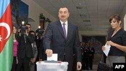 Ильхам Алиев c супругой