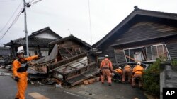 Голем дел од штетите од земјотресот со јачина од 7,6 степени според Рихтеровата скала се случи во префектурата Ишикава на островот Хоншу