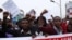 FILE - Protesters chant slogans during a demonstration in Ethiopia's capital Addis Ababa, Aug. 6, 2016. 
