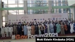 Participants at the Yaounde Lake Chad Basin Governors Forum in Yaounde, Cameroon, Oct. 4, 2021.