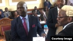 FILE: Former Harare Mayor, Herbert Gomba, being sworn in as city father.