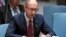 Ukrainian interim Prime Minister Arseniy Yatsenyuk speaks during an U.N. Security Council meeting on the Ukraine crisis at the United Nations headquarters, March 13, 2014