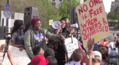 Massive Protest in Heart of Baltimore