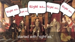 English in a Minute: Right as Rain