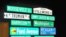 The Smithsonian Institution’s Museum of American History has collected several street signs named for U.S. presidents, including lesser-known ones such as Rutherford B. Hayes. 