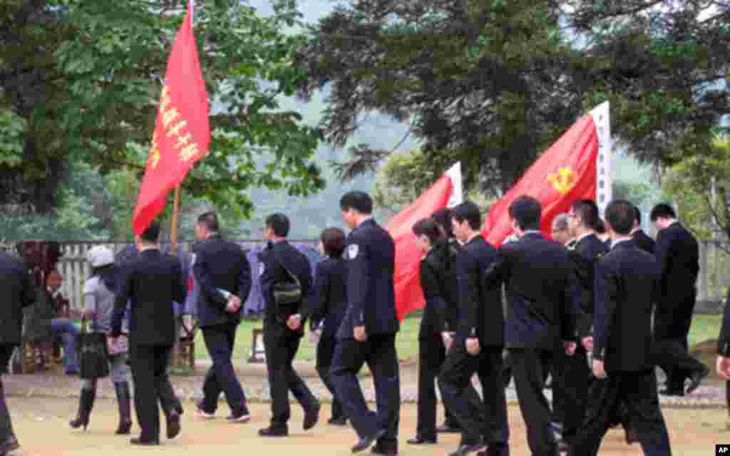 中国各地的干部来井岗山受训