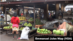 Le marché des vivres frais à Yaoundé, le 17 juin 2020 