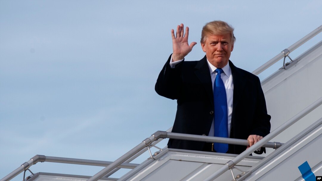 Predsednik SAD Donald Tramp po dolasku u Davos, 25. januar 2018.