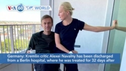 VOA60 Addunyaa - Kremlin critic Alexei Navalny was discharged from a Berlin hospital after being poisoned